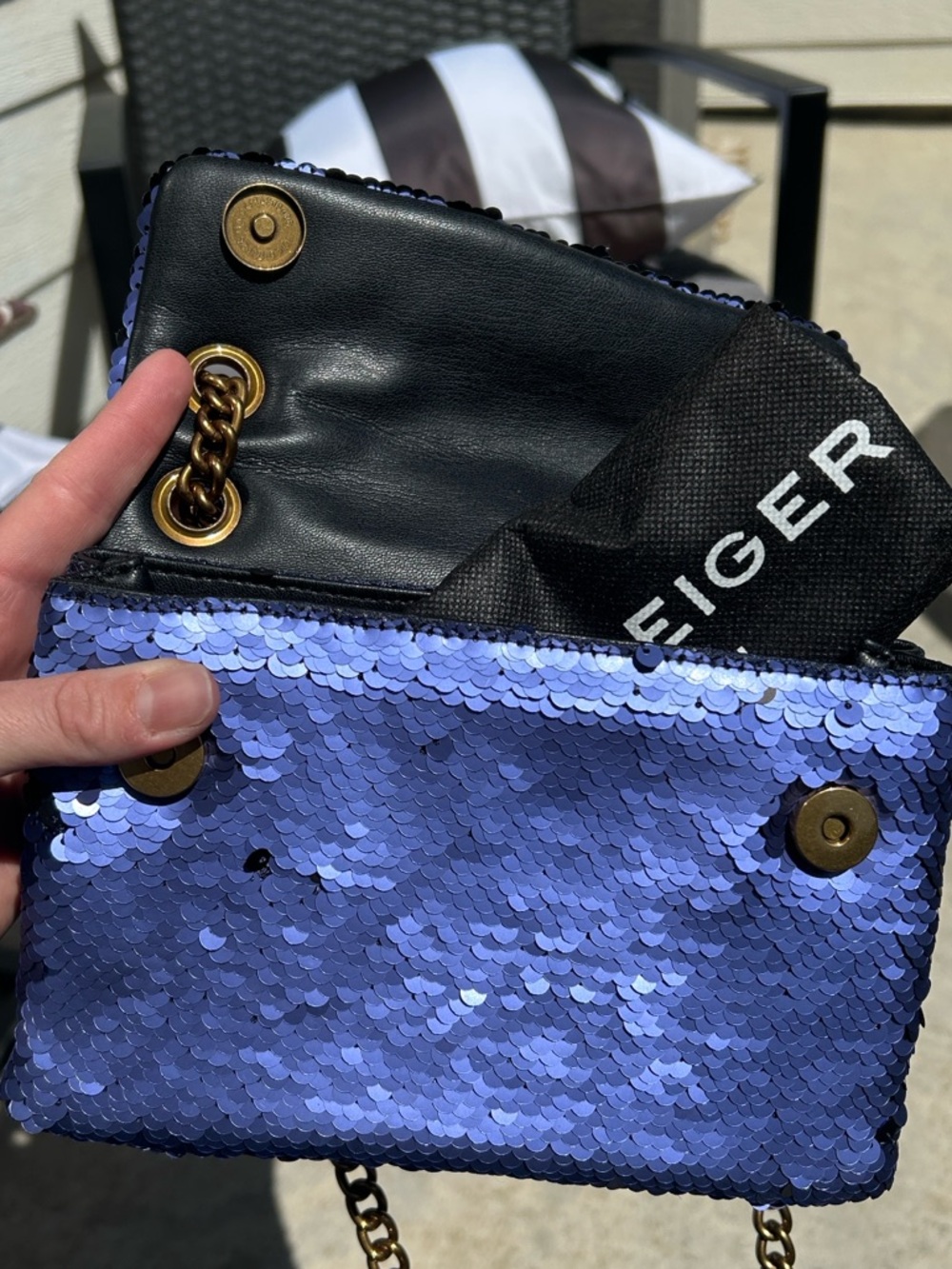 Kurt Geiger Brixton Purple Sequin - Picture 5 of 14